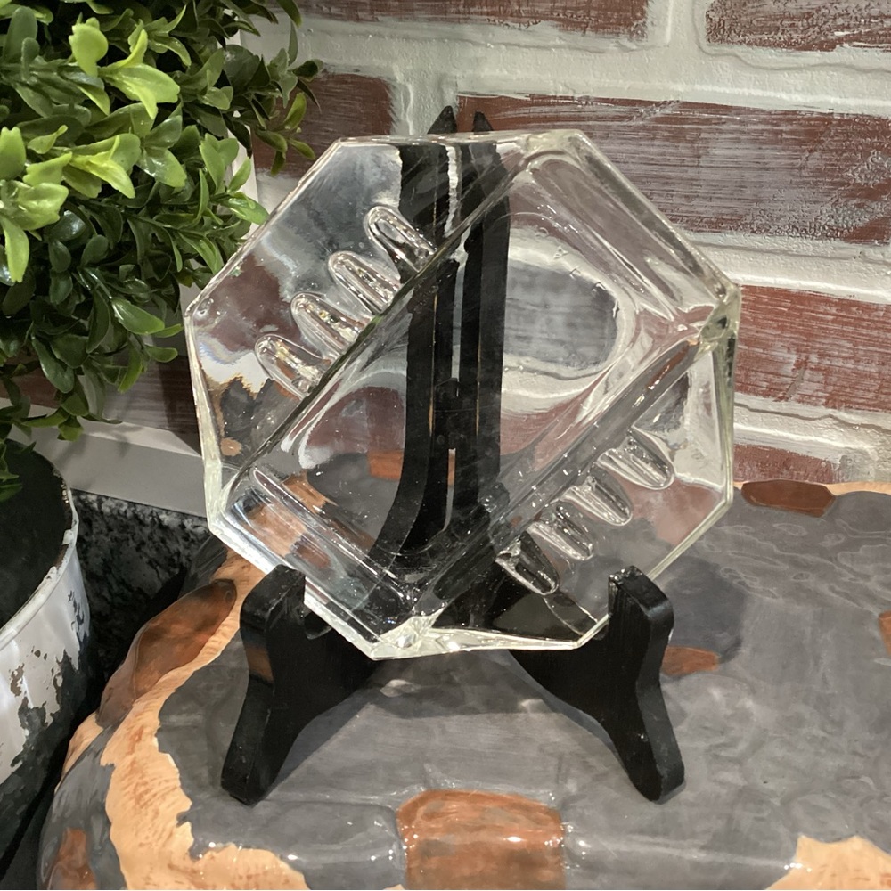 Vintage Clear Glass Ashtray by Safex - Est. 1960’s or 1970’s - Collectible